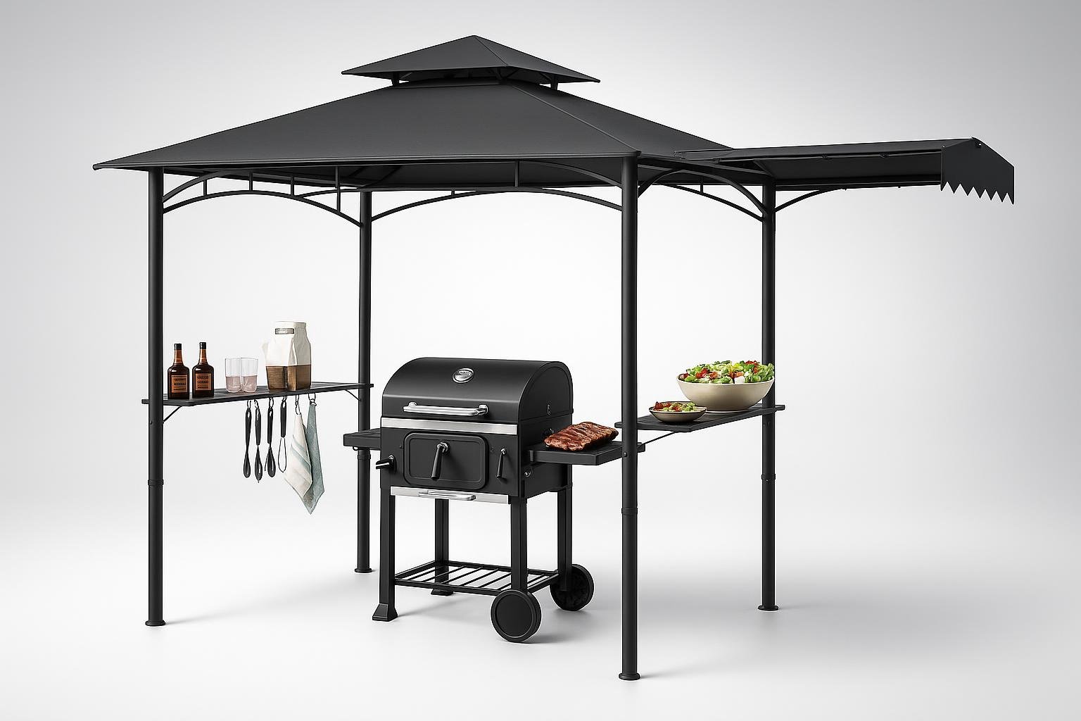 Gazebo per barbecue tectake, copertura ideale per grigliare in giardino con l’offerta Amazon