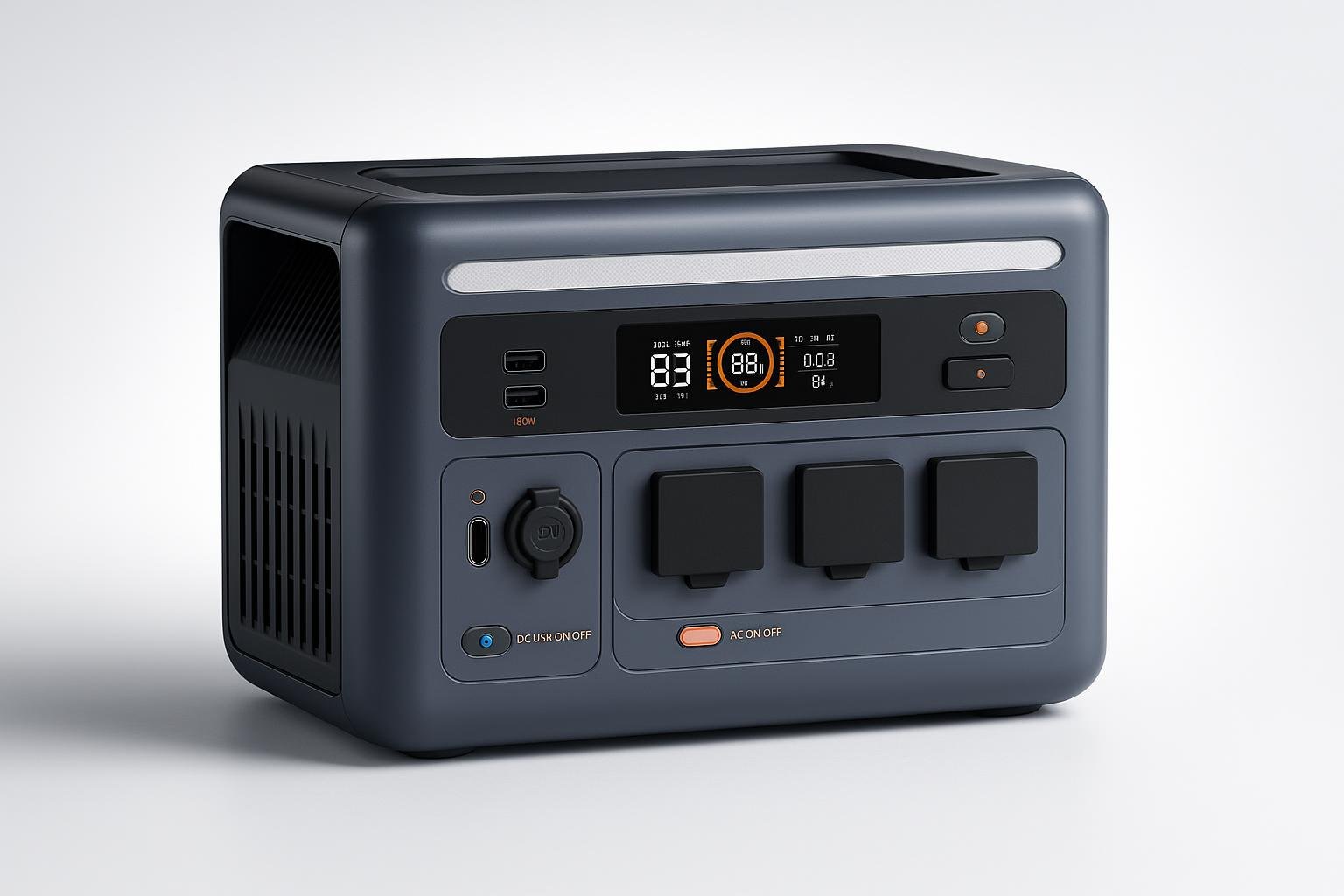 Power station portatile OSCAL PowerMax 1800SE, alimentazione di backup per giardino e terrazzo smart