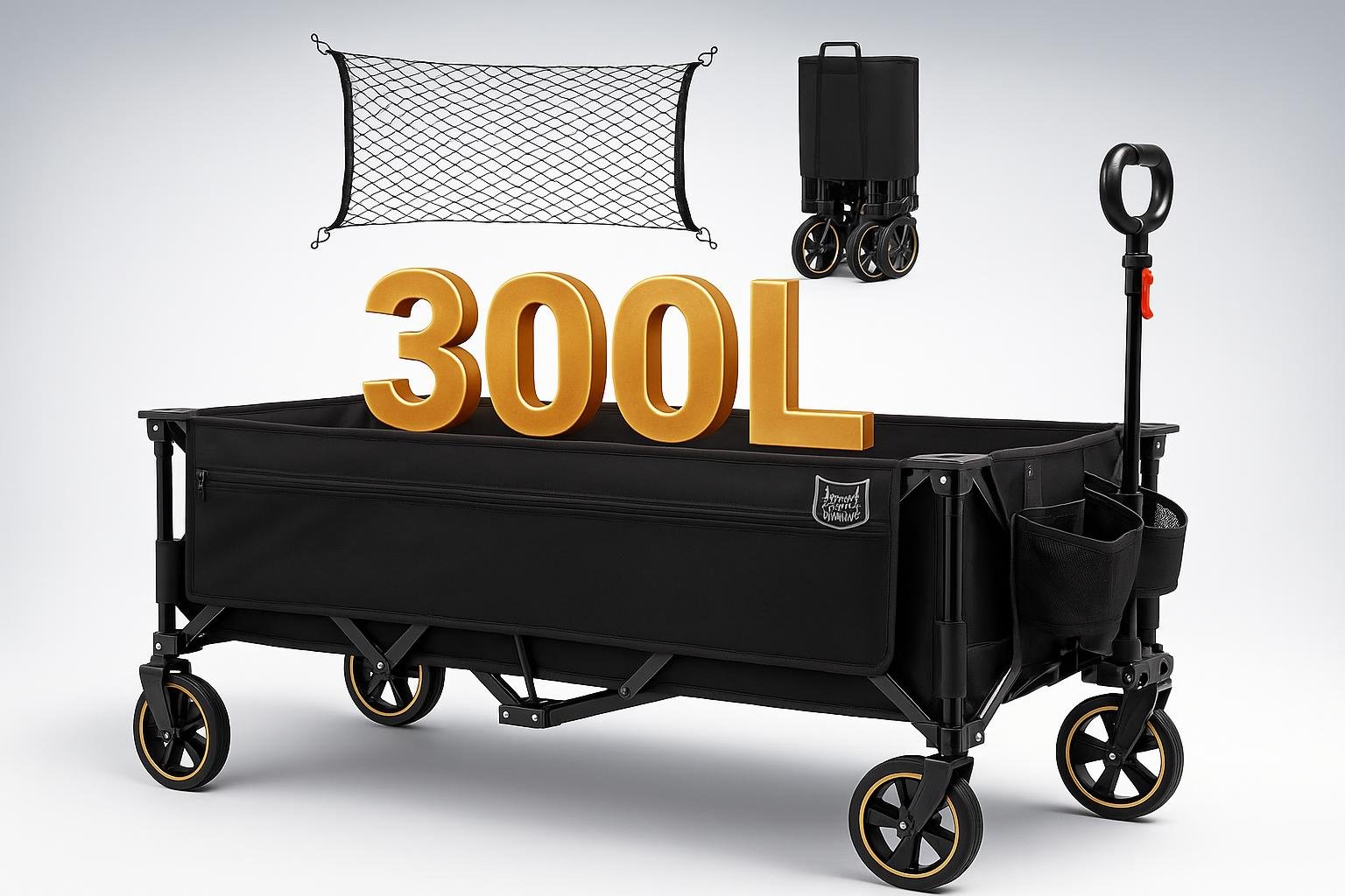 TIMBER RIDGE carrello pieghevole XXXL, alleato extra-capiente per orto e giardino in promo su Amazon