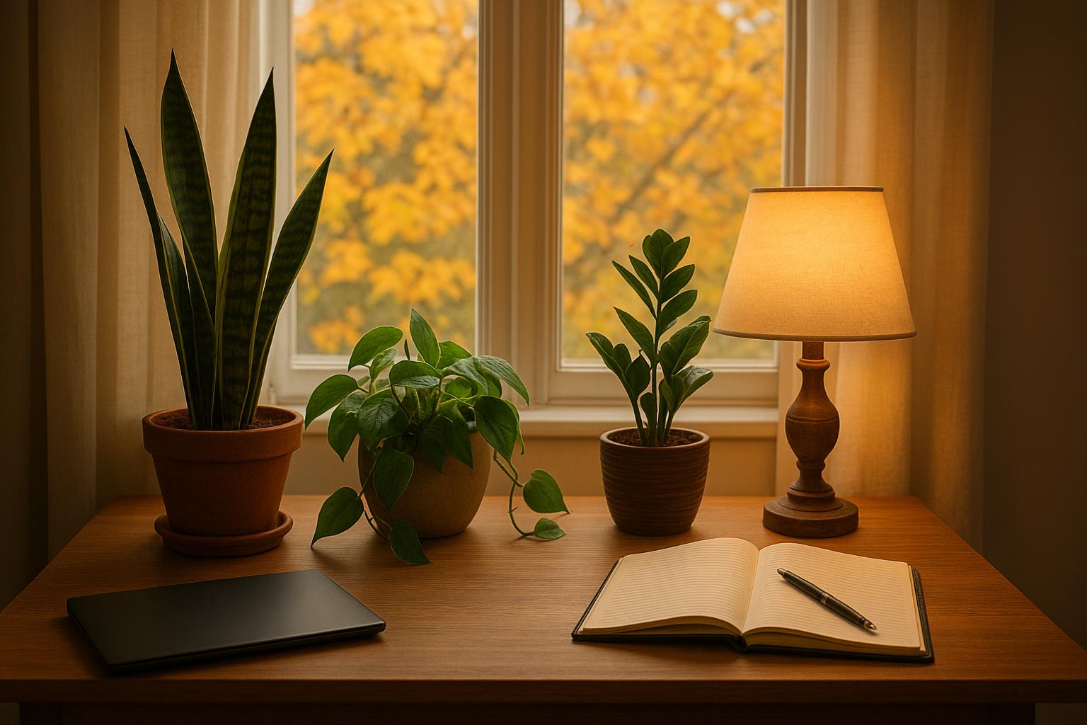 Piante da interno per chi alterna casa e ufficio in autunno: specie robuste agli sbalzi di luce