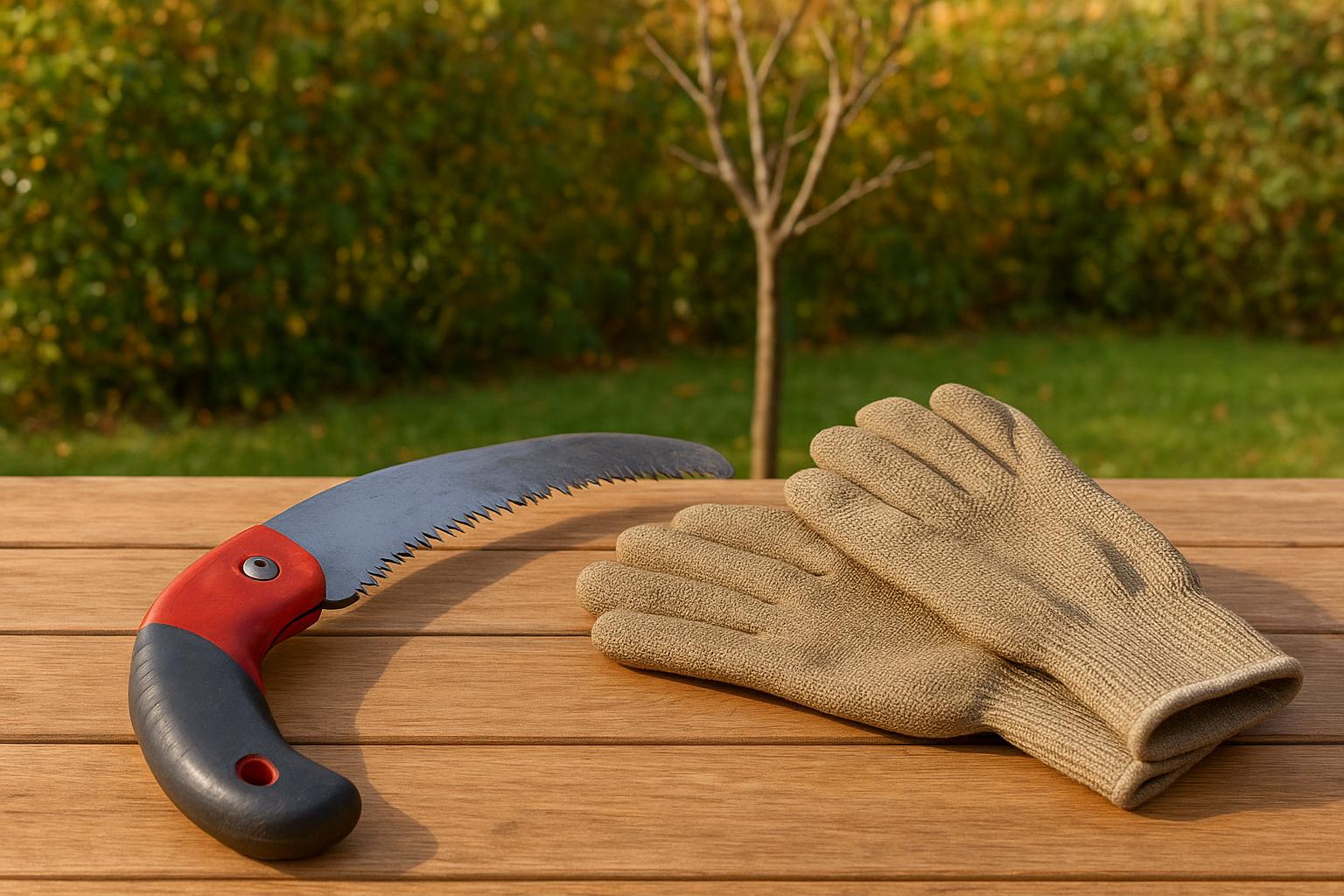 Set sega a mano e guanti antitaglio: il kit base per potare in sicurezza il giardino in ottobre