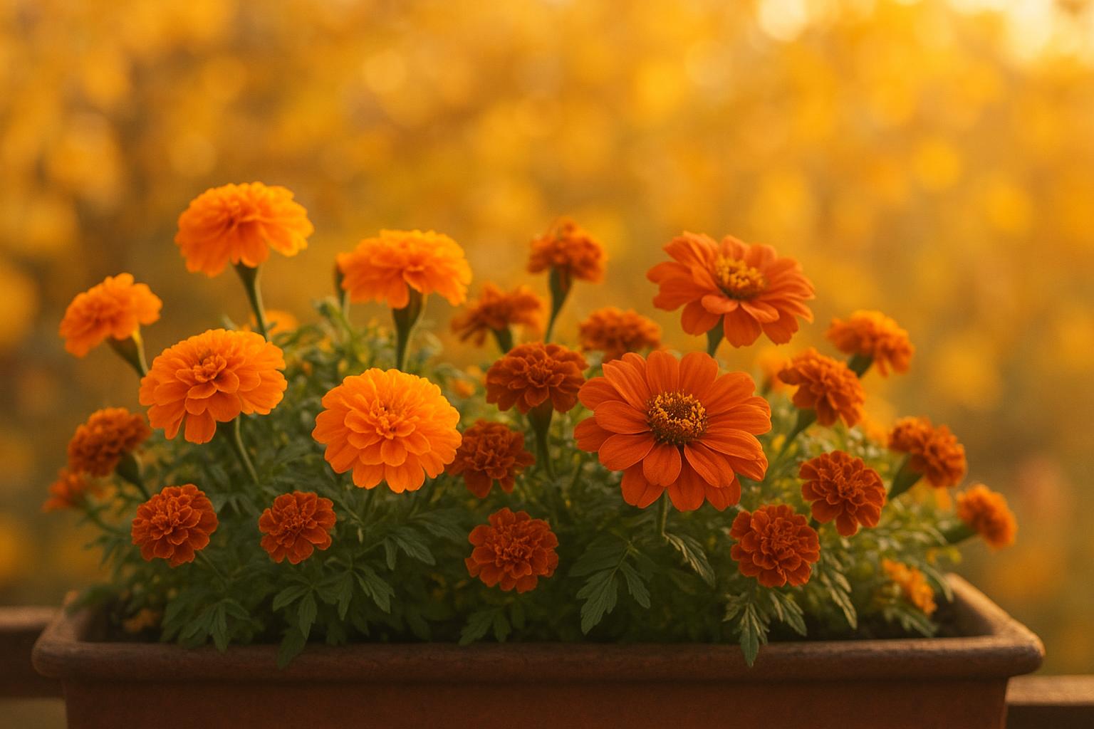 Fiori annuali arancio e ruggine per ottobre: 6 specie facili per balconi e aiuole calde