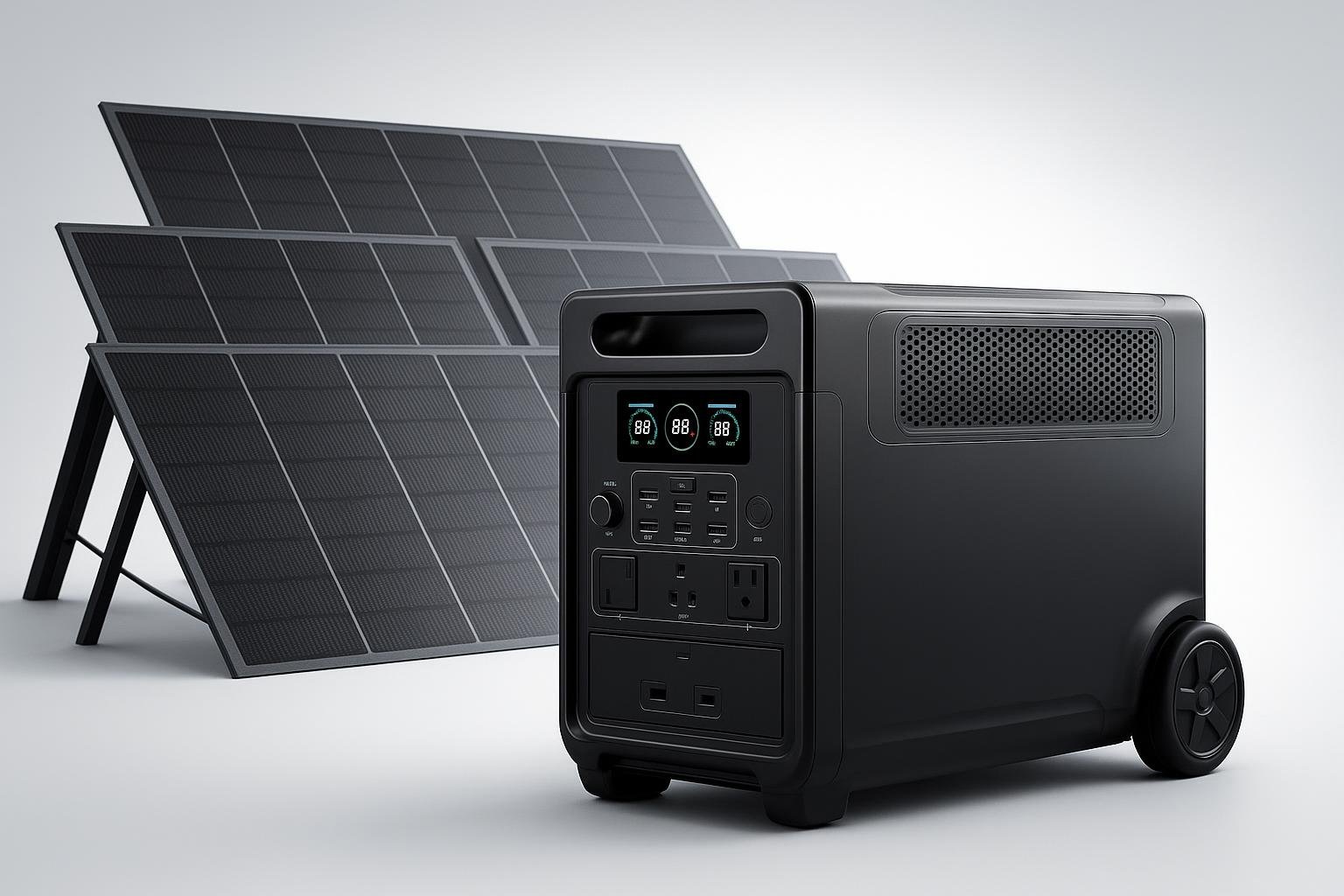 Generatore elettrico solare AFERIY 3600 W, la centrale portatile per orto, serra e giardino senza prese