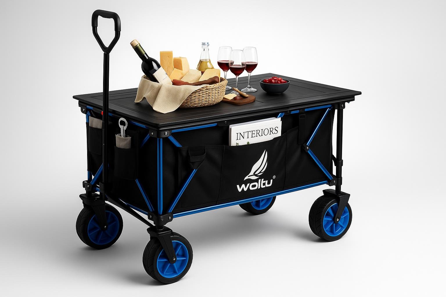 Carrello pieghevole WOLTU, l’aiuto in sconto per spostare vasi, terriccio e raccolti in giardino