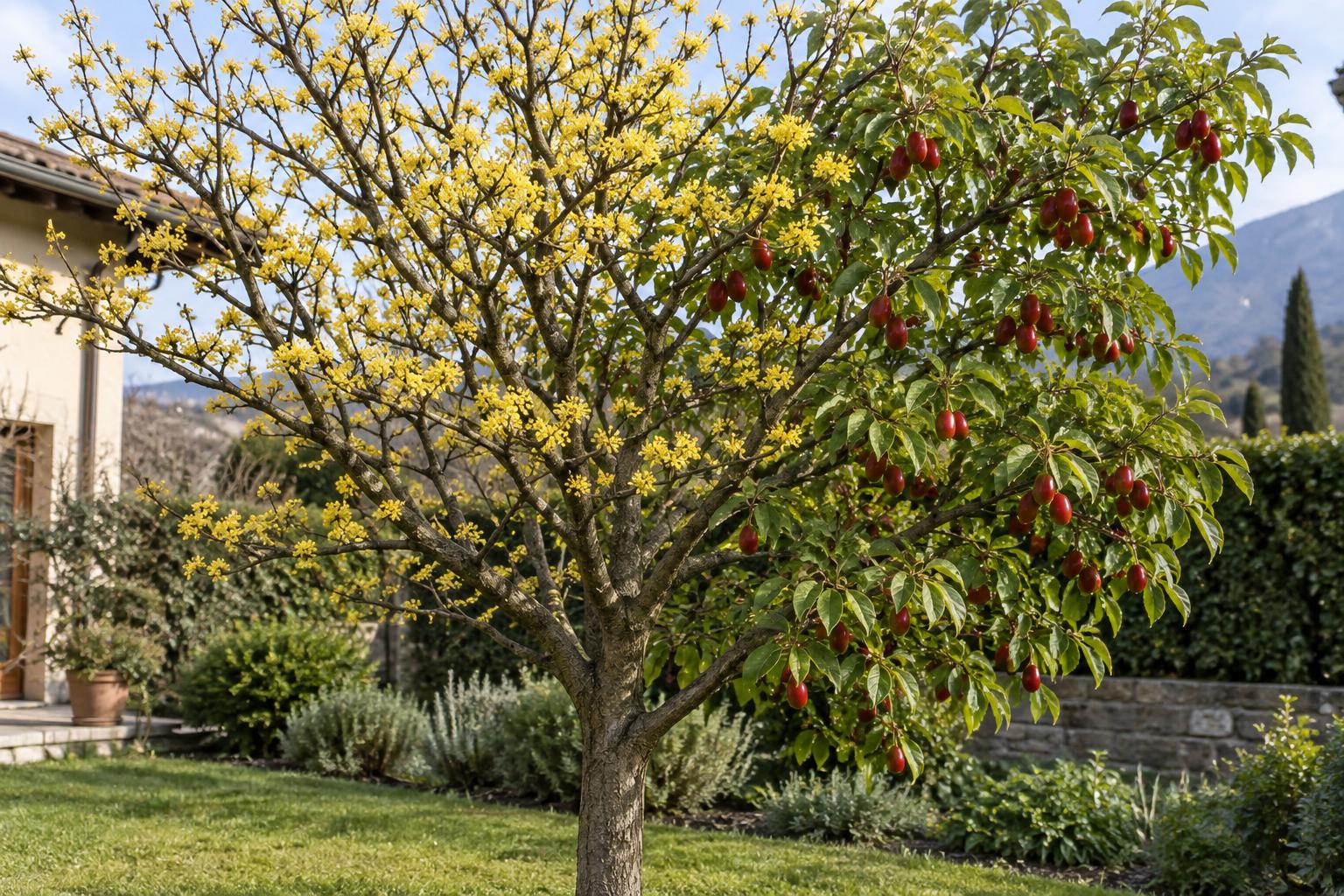 Corniolo maschio in giardino: coltivazione e impollinazione per ottenere frutti