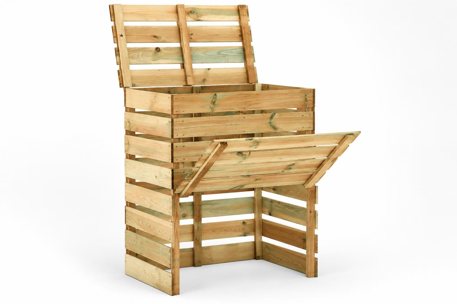 Compostiera in legno fai da te: progettare un angolo ordinato e funzionale in giardino