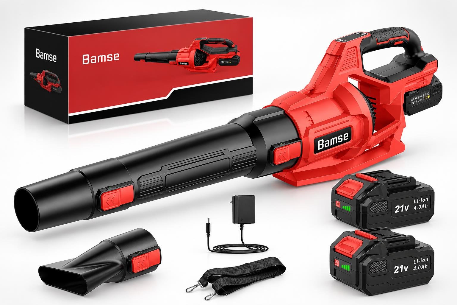 Soffiatore a batteria Bamse in offerta su Amazon: pratico alleato per foglie e detriti