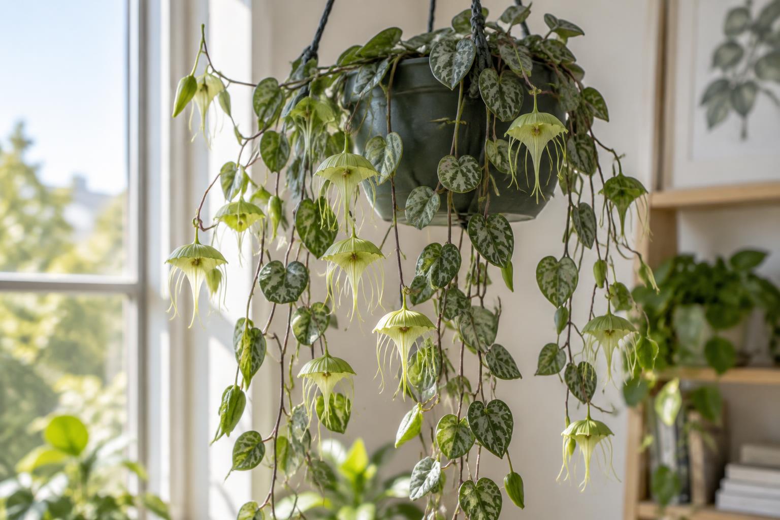 Ceropegia sandersonii in casa: come coltivare la pianta paracadute