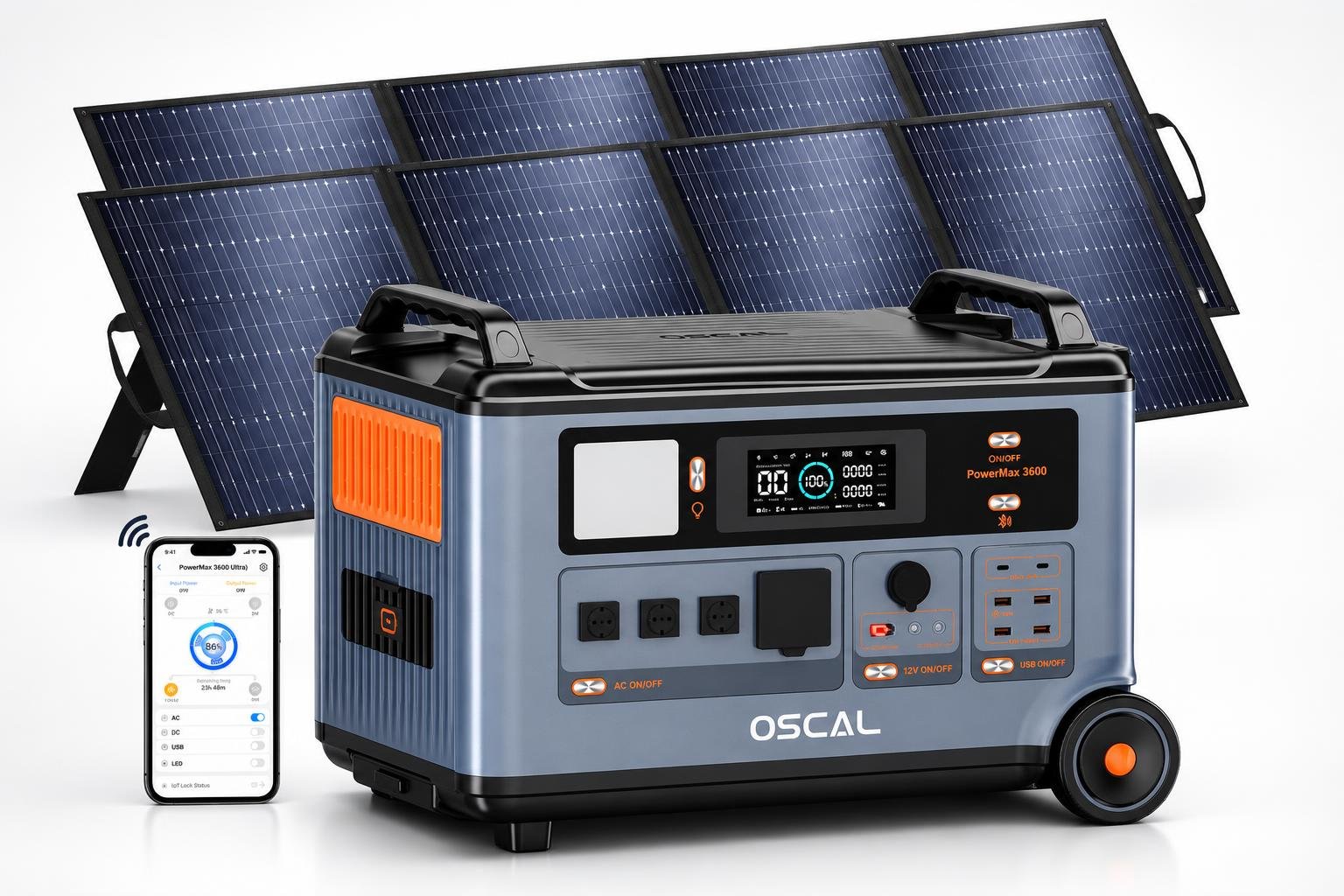 Generatore solare PowerMax 3600SE in offerta: energia portatile per serra e giardino