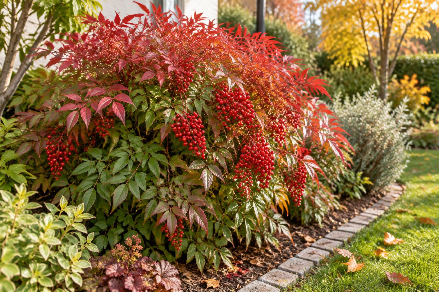 Nandina domestica: coltivazione e cure autunnali per foglie e bacche decorative