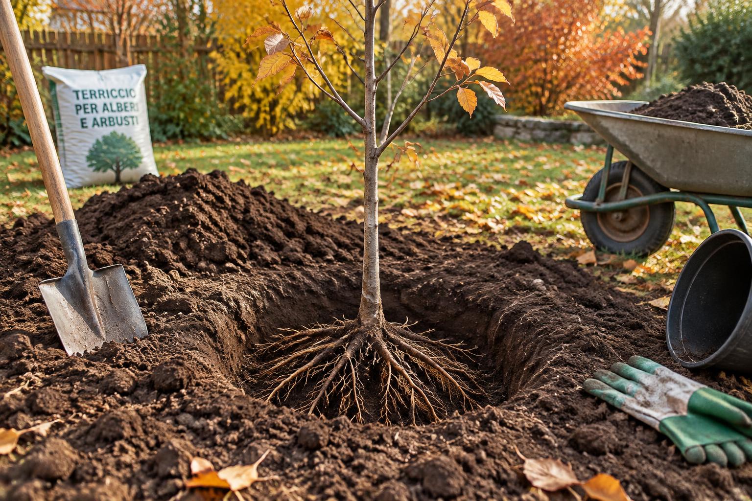 Come mettere a dimora un albero a radice nuda in autunno: preparazione e primi mesi di cura