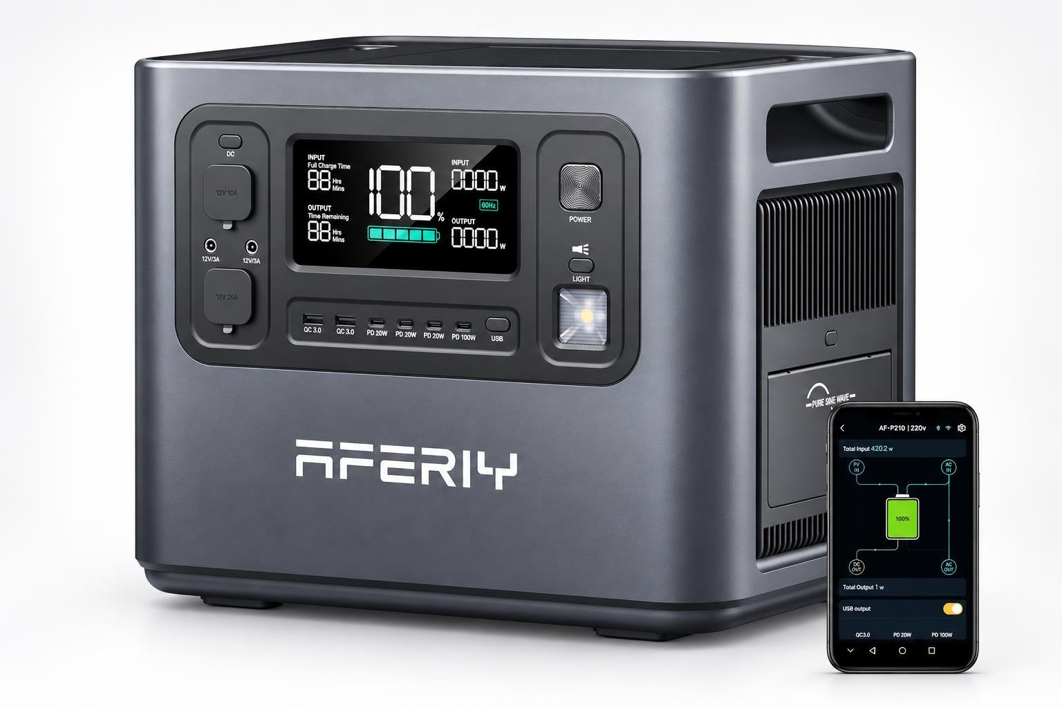 AFERIY P210 in offerta: la power station da valutare per alimentare gli attrezzi in giardino