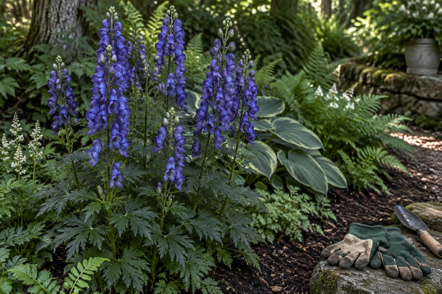 Aconito napello: coltivazione, fioritura e precauzioni per un giardino consapevole