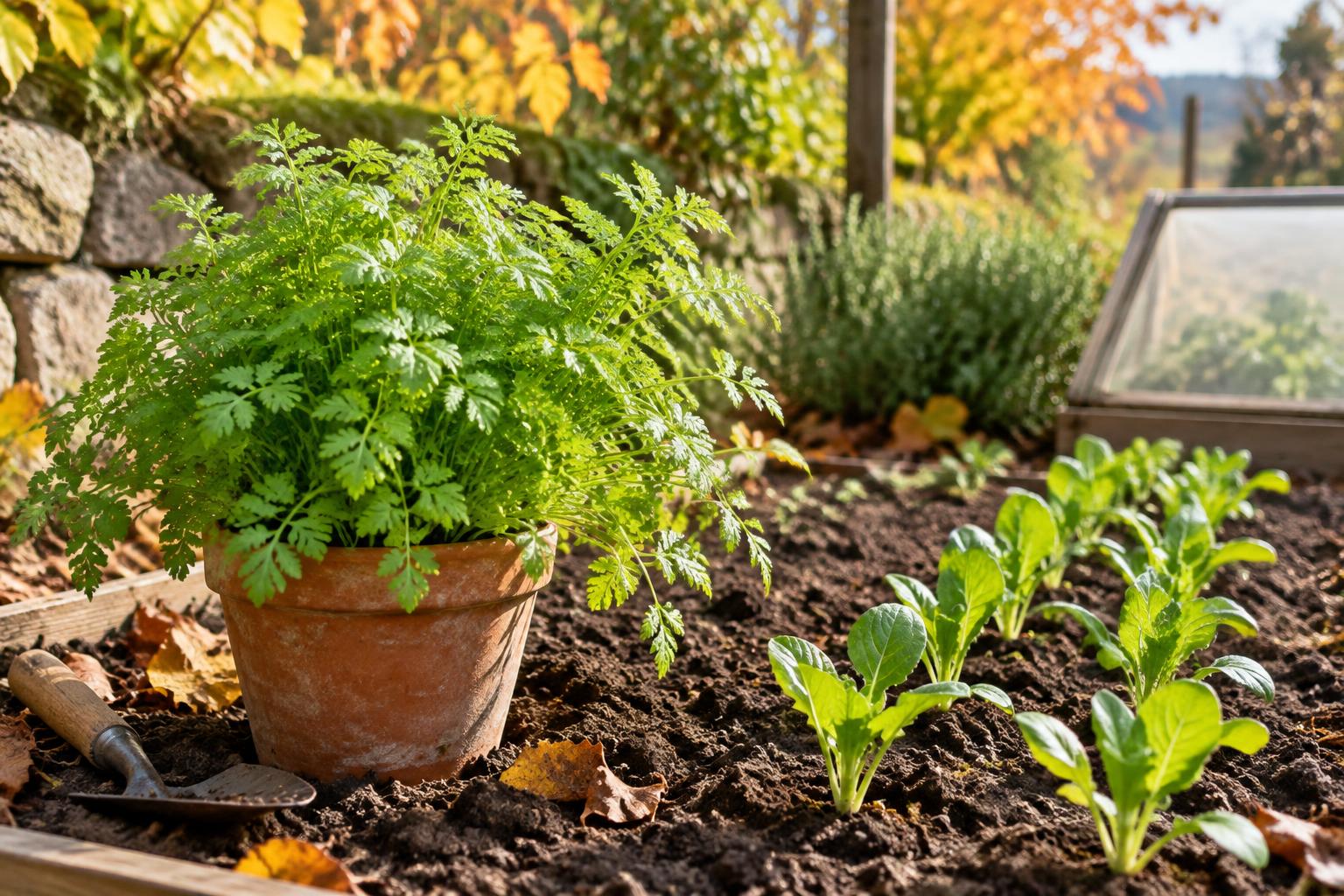 Seminare il cerfoglio in autunno: guida pratica per raccolti aromatici in vaso e nell’orto