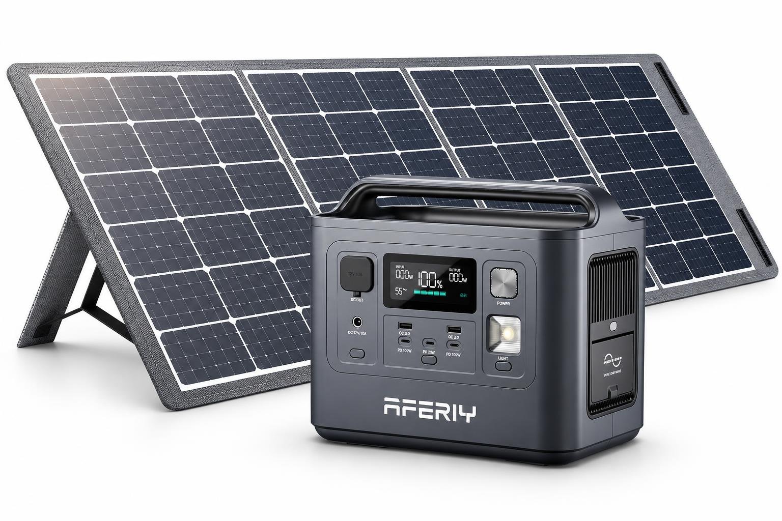 AFERIY P010 con pannello solare da 200 W: una power station compatta per gli spazi verdi