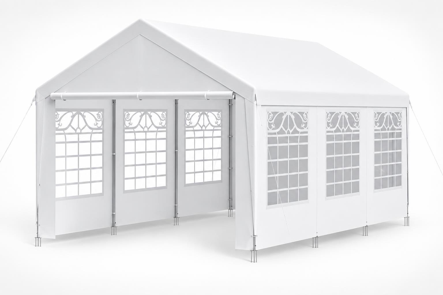 Il gazebo WOLTU da 3 × 6 metri: copertura versatile per pranzi e momenti in giardino