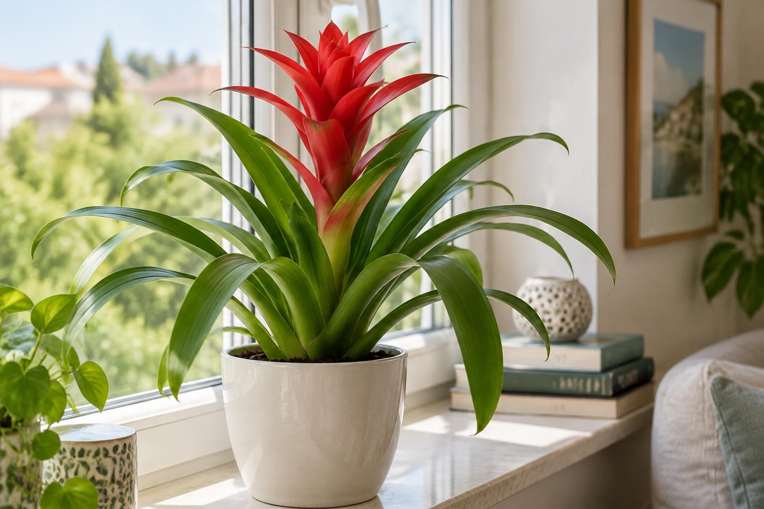 Guzmania in casa: cure essenziali per mantenere sane foglie e brattee colorate