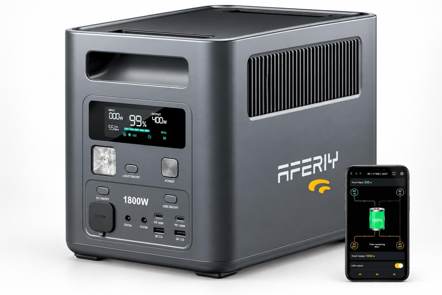 Centrale elettrica portatile AFERIY P180: energia di riserva per serra e lavori all’aperto