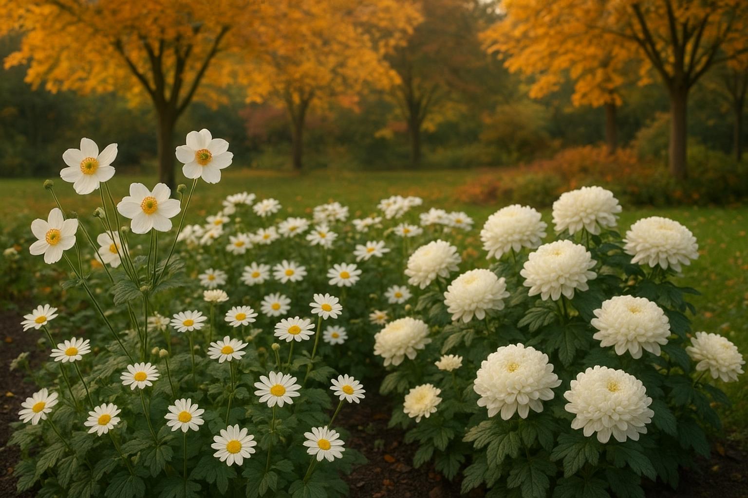 Fiori bianchi d’autunno per il giardino di ottobre: 7 specie che illuminano aiuole e vasi