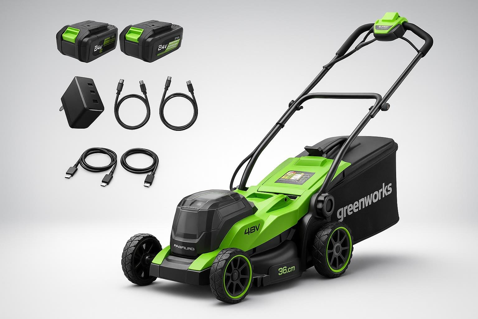 Tosaerba a batteria Greenworks 48V da 35 cm, scelta smart per piccoli giardini in sconto su Amazon