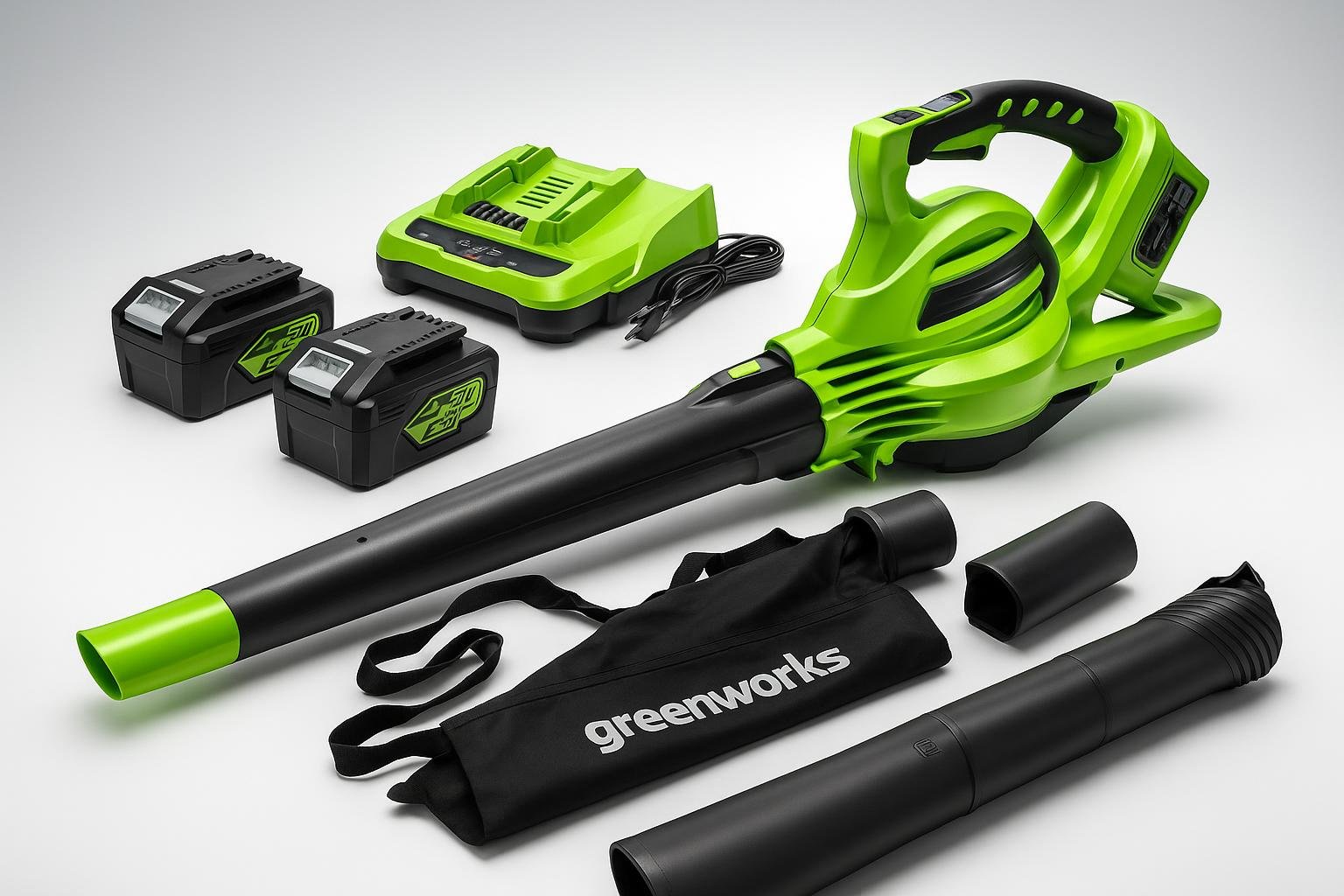 Greenworks 48V aspirafoglie soffiatore a batteria, alleato perfetto per le foglie di ottobre