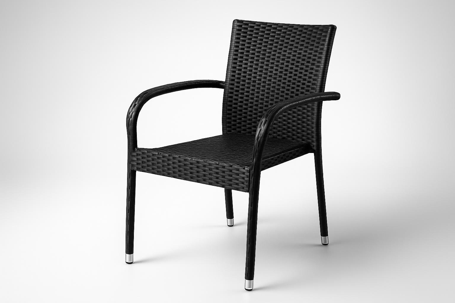 Set 4 sedie da giardino in polyrattan Casaria, il complemento giusto per pranzi all’aperto