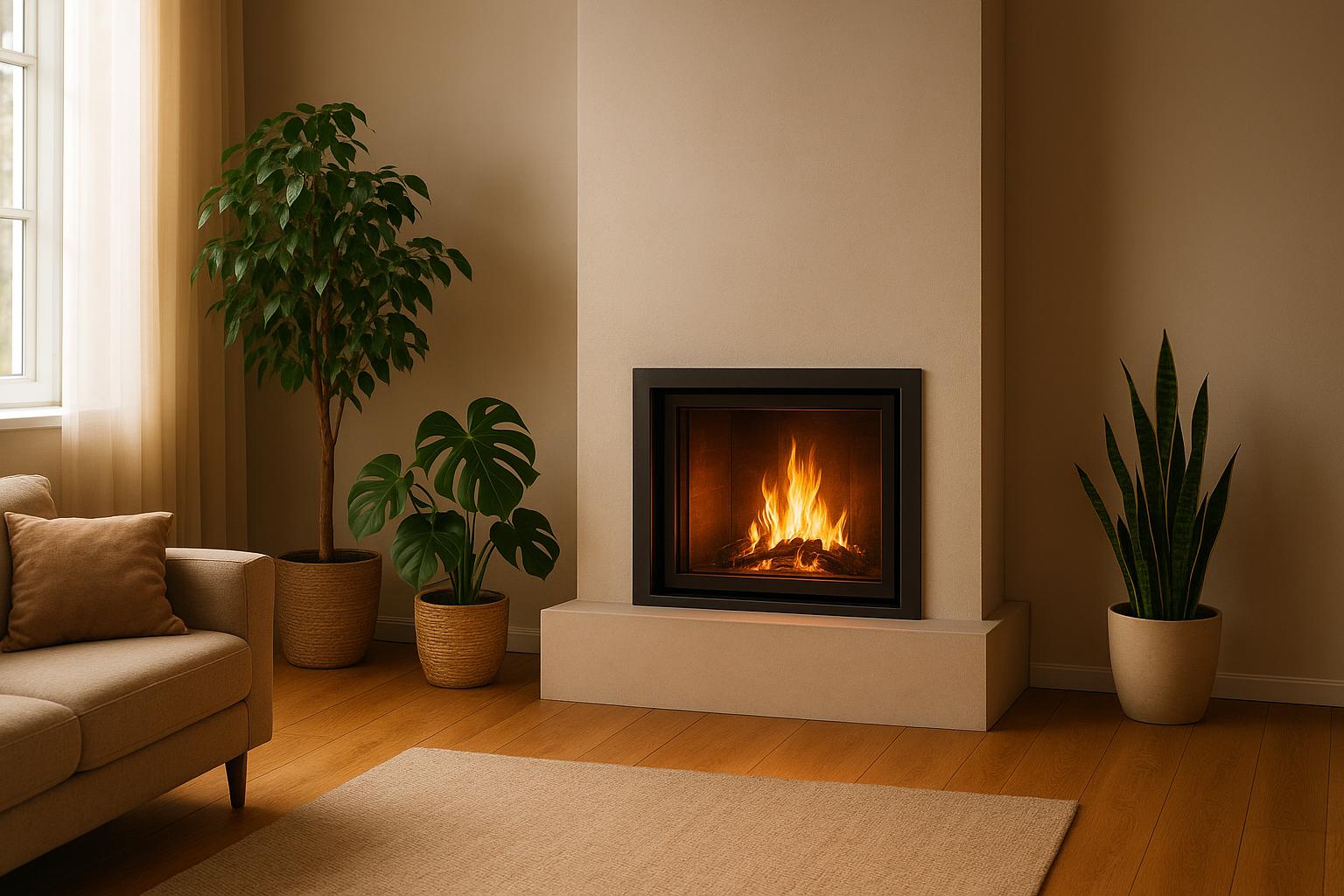 Piante da interno vicino al camino: come godersi il fuoco senza stressare ficus, monstera e co.
