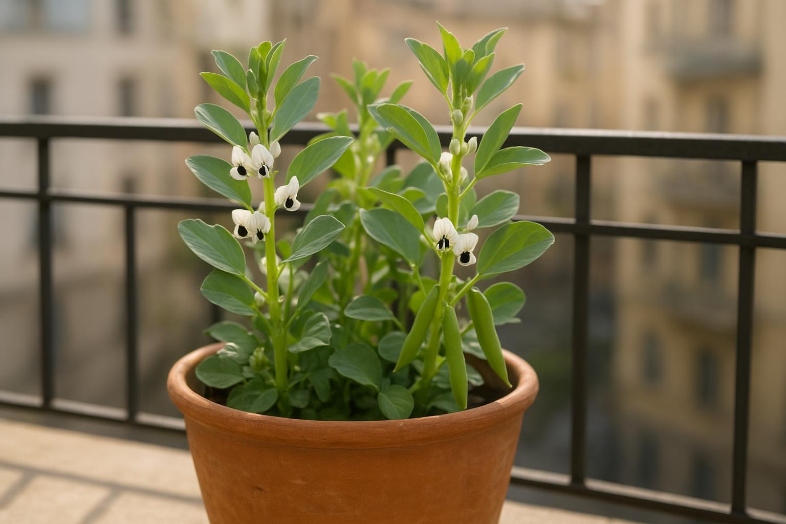 Fave in vaso profondo sul balcone: semine di ottobre per raccolti di primavera