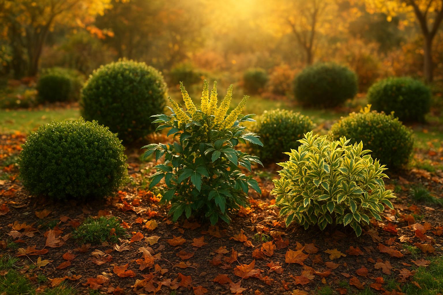 Arbusti sempreverdi per giardini di ottobre in clima continentale: 6 specie robuste e decorative